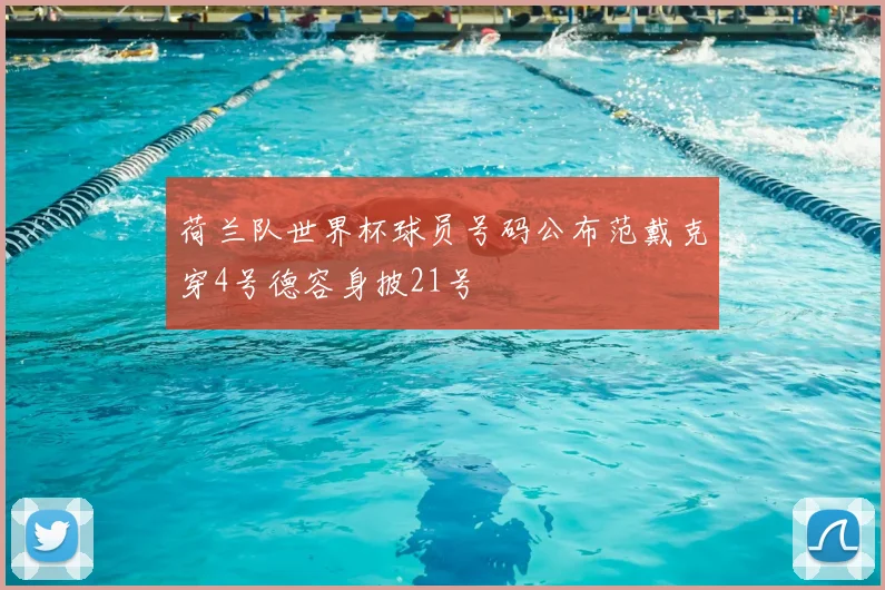 荷兰队世界杯球员号码公布范戴克穿4号德容身披21号