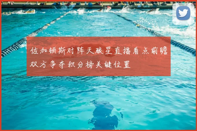 佐加顿斯对阵天狼星直播看点前瞻双方争夺积分榜关键位置