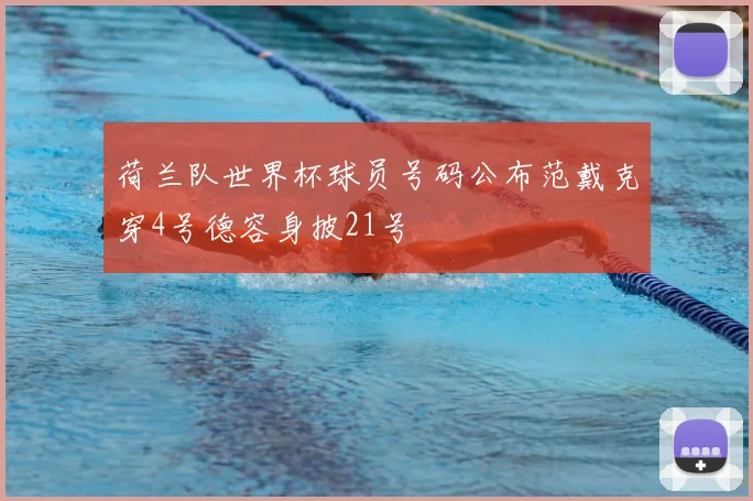 荷兰队世界杯球员号码公布范戴克穿4号德容身披21号